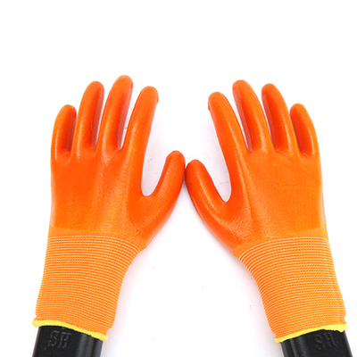 Beschichtete Großhandelsarbeits-Handschuh-Mechaniker PVC des garten-SJS003 Arbeitsschutzhandschuhe