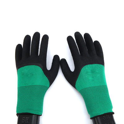 Handhandschuh-Bau-Sicherheits-Latex beschichtete der industriellen Sicherheits-SJS004 Handarbeits-Handschuhe