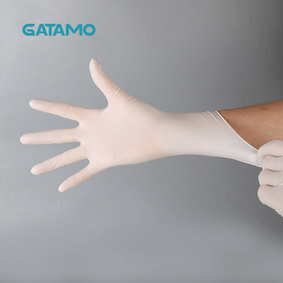 1 die Haushalts-Handschuh-Latex-Untersuchungshandschuhe pulverisieren freie Nahrungsmittelgrad-Latex-Handschuhe